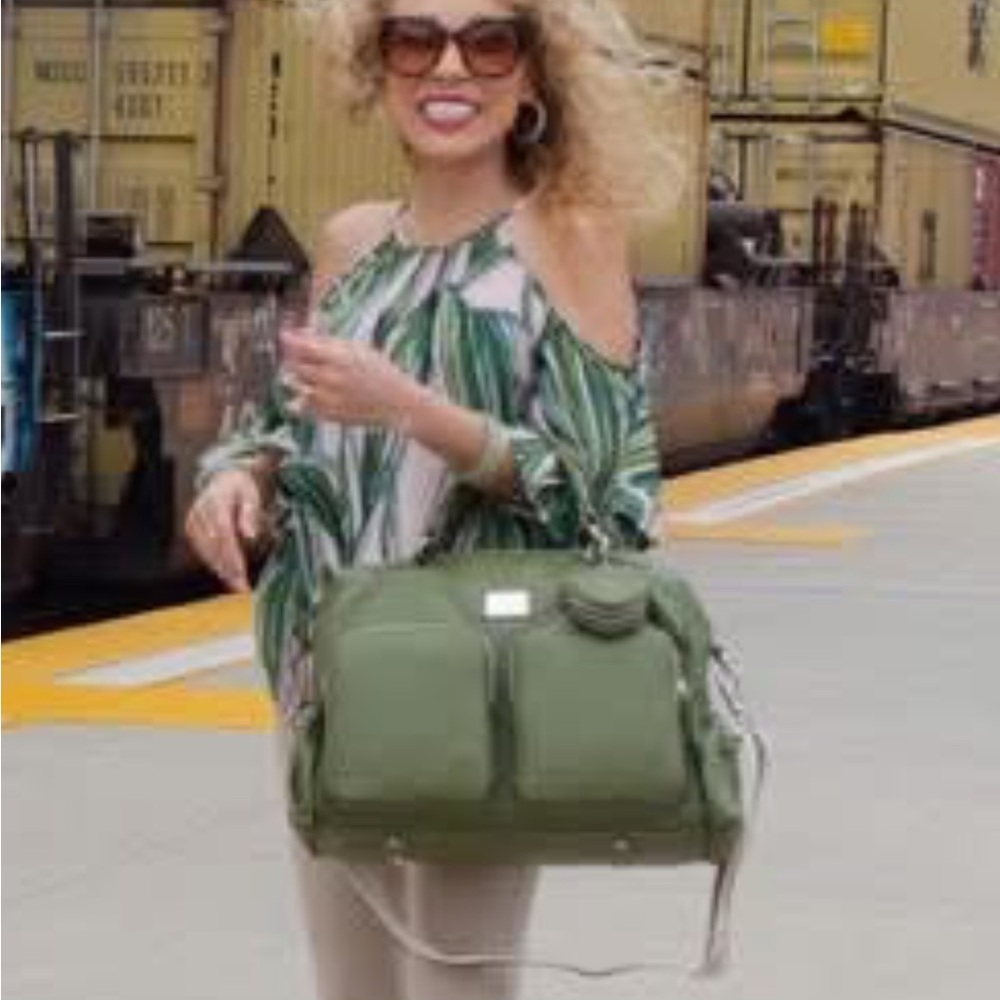 Oliva Moda leather Green Women's large  Bag